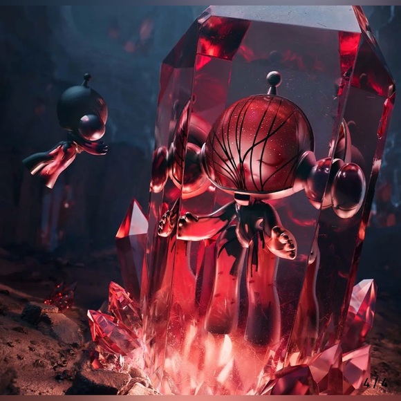 Limited Edition Pop Mart Mega SKULLPANDA 400% Red Crystal - Picture 3 of 6